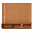 Ver imagem 7 de Painel para TV 65 pol Bancada Suspensa LED Patmos C04 Freijó Off White Matte - Lyam Decor