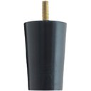 Ver imagem 5 de Kit 6 Pés para Cama Box Solteiro 6cm Box Baú Preto Madeira