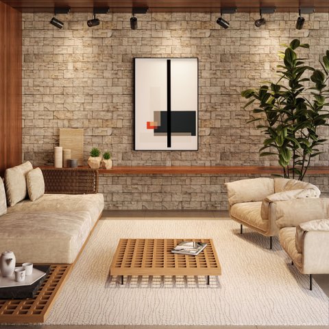 Tapete Chandra Marfim 2,50x3,00:marfim