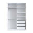 Ver imagem 5 de Guarda-Roupa Modulado 158cm com 4 Portas Cabideiros e Gavetas Integrato
