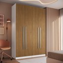 Ver imagem 1 de Guarda-Roupa Modulado 158cm com 4 Portas Cabideiros e Gavetas Integrato