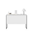 Ver imagem 4 de Buffet Aparador Luxo Roma - Branco e Preto Branco e Preto