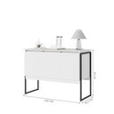 Ver imagem 2 de Buffet Aparador Luxo Roma - Branco e Preto Branco e Preto