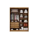 Ver imagem 4 de Guarda Roupa 4 Portas 2ESP Sevilha N. Horizonte Fendi
