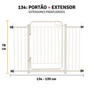 Ver imagem 3 de Portão de Cachorro de Seguraça e Proteção Crianças 134 a 139:branco
