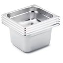 Ver imagem 1 de Conj 4 Cuba Gastronômica Inox GN 1/6x100 mm 1,5 Litro SB