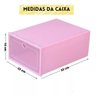 Kit 6 Caixa Sapateira Empilhavel Organizador Dobravel Guarda Roupa Sapatos Tenis Box Quarto Closet - 9