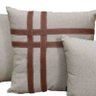Almofada 55x55 Helen 01 Marrom Couro Natural Toque de Arte 4673.4.55x55 - 1