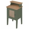 Mesa de Canto Charlotte 1 Porta Menta/Off White - Artely Móveis - 2