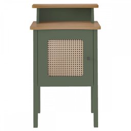 Mesa de Canto Charlotte 1 Porta Menta/Off White - Artely Móveis - 3