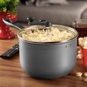 Ver imagem 4 de Pipoqueira Antiaderente em Alumínio Tvt 3,6 Litros Preto Mta