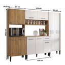 Ver imagem 5 de Armário de Cozinha Compacta Arizona Nice Carraro Carvalho com Branco
