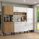 Ver imagem 1 de Armário de Cozinha Compacta Arizona Nice Carraro Carvalho com Branco