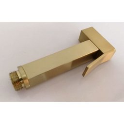 Ducha Higiênica Dourado Escovado Completa Banheiro Lavabo - 2