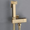 Ver imagem 1 de Ducha Higiênica Dourado Escovado Completa Banheiro Lavabo