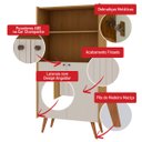 Ver imagem 4 de Estante Livreiro 2 Portas Vértice Cinamomo/branco