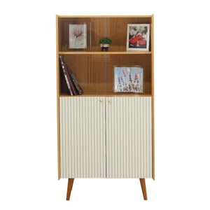 Estante Livreiro 2 Portas White Laca Brilho Vértice