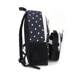 Kit Mochila Costas Infantil 4 Peças Pandinha/ Panda Escolar:preto - 5
