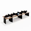 Ver imagem 1 de Mesa para Escritório Compartilhado 10 Lugares - 4,50x1,20 Atacadão Moveis Escritório
