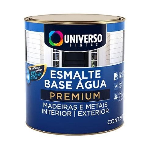 Esmalte Universo Base Água Brilhante Branco Quarto 0,9l