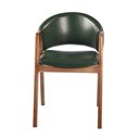 Ver imagem 5 de Cadeira Decorativa Sala de Jantar Luxo Larissa Facto Verde - Mozzelar