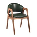 Ver imagem 1 de Cadeira Decorativa Sala de Jantar Luxo Larissa Facto Verde - Mozzelar