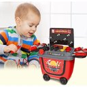 Ver mais imagens de Brinquedo Maleta Ferramenta Bancada Infantil Carrinho 2 em 1