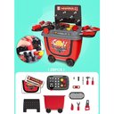 Ver imagem 5 de Brinquedo Maleta Ferramenta Bancada Infantil Carrinho 2 em 1
