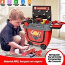 Ver imagem 7 de Brinquedo Maleta Ferramenta Bancada Infantil Carrinho 2 em 1
