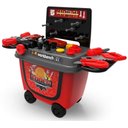 Ver imagem 1 de Brinquedo Maleta Ferramenta Bancada Infantil Carrinho 2 em 1