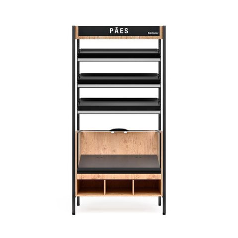 Prateleira para Pães Mppa100 Gelopar Balcão Auto Atendimento Preto 220v