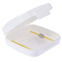 Kit 2 Porta Cotonetes Portátil Branco para Viagem Acessórios - 2