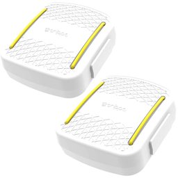 Kit 2 Porta Cotonetes Portátil Branco para Viagem Acessórios - 1