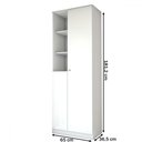 Ver imagem 5 de Sapateira Safira 2 Portas 8 Prateleiras Branco - Panorama Móveis