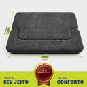 Ver imagem 3 de Sofá Cama Nômade 1,88m Xpand Tech Tecido Velourê Cinza Escuro Cama Inbox