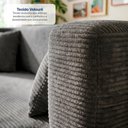 Ver imagem 4 de Sofá Cama Nômade 1,88m Xpand Tech Tecido Velourê Cinza Escuro Cama Inbox