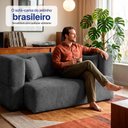 Ver imagem 7 de Sofá Cama Nômade 1,88m Xpand Tech Tecido Velourê Cinza Escuro Cama Inbox