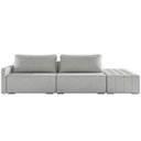 Ver imagem 5 de Sofá Ilha Modular para Sala 252cm com Puff Dublin K01 Linho Cinza - Lyam Decor