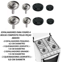 Ver imagem 2 de Kit Fogão Atlas Mônaco Espalhador com Queimador 4 Bocas