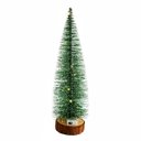 Ver imagem 2 de Árvore de Natal Decorativa com Led e Base de Madeira (20cm) - Iluminação a Bateria - Enfeite de Mesa