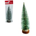 Ver imagem 3 de Árvore de Natal Decorativa com Led e Base de Madeira (20cm) - Iluminação a Bateria - Enfeite de Mesa