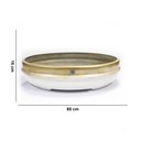 Ver imagem 4 de Vaso Bacia Decorativo Osaka Branco Gold Vietnamit G 16 Cm B02 - D’Rossi