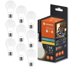 Kit 10 Lâmpadas Led Bulbo 9w Ledvance 3000k Branco Quente