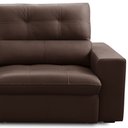 Ver imagem 7 de Sofá Retrátil Reclinável para Sala 3 Lugares 230cm Bryant L06 Couro Marrom - Lyam Decor