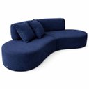 Ver imagem 3 de Sofá Virgínia 2m Estofado Suede Moderno Confortável Luxo