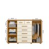 Cômoda Quarto Fontana com 7 Gavetas e 2 Portas Carvalho/Off White - 3