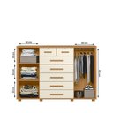Ver imagem 3 de Cômoda Quarto Fontana com 7 Gavetas e 2 Portas Carvalho/Off White