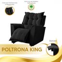 Ver imagem 6 de Poltrona Reclinavel do Papai para Sala King Tecido Veludo