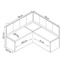 Ver imagem 4 de Canto Alemão Gourmet com 2 Caderias Mel/veludo Preto - Viero Móveis