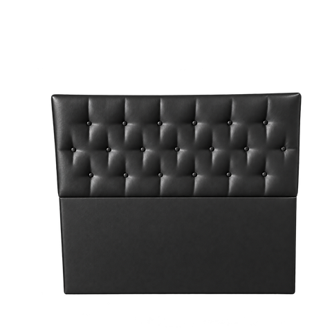 Cabeceira de Cama King:Corino Preto/King
